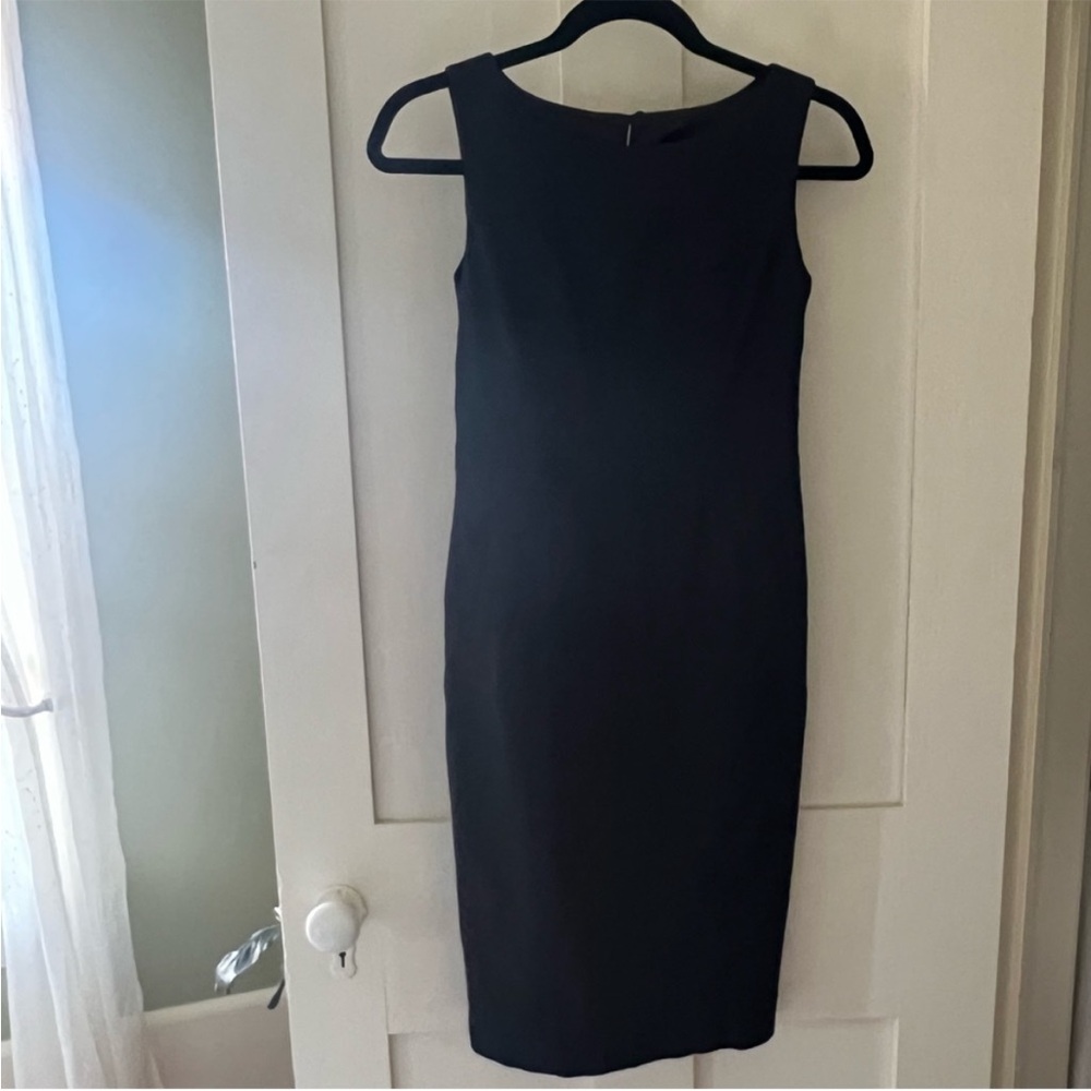 Club Monaco sleeveless shift dress in black